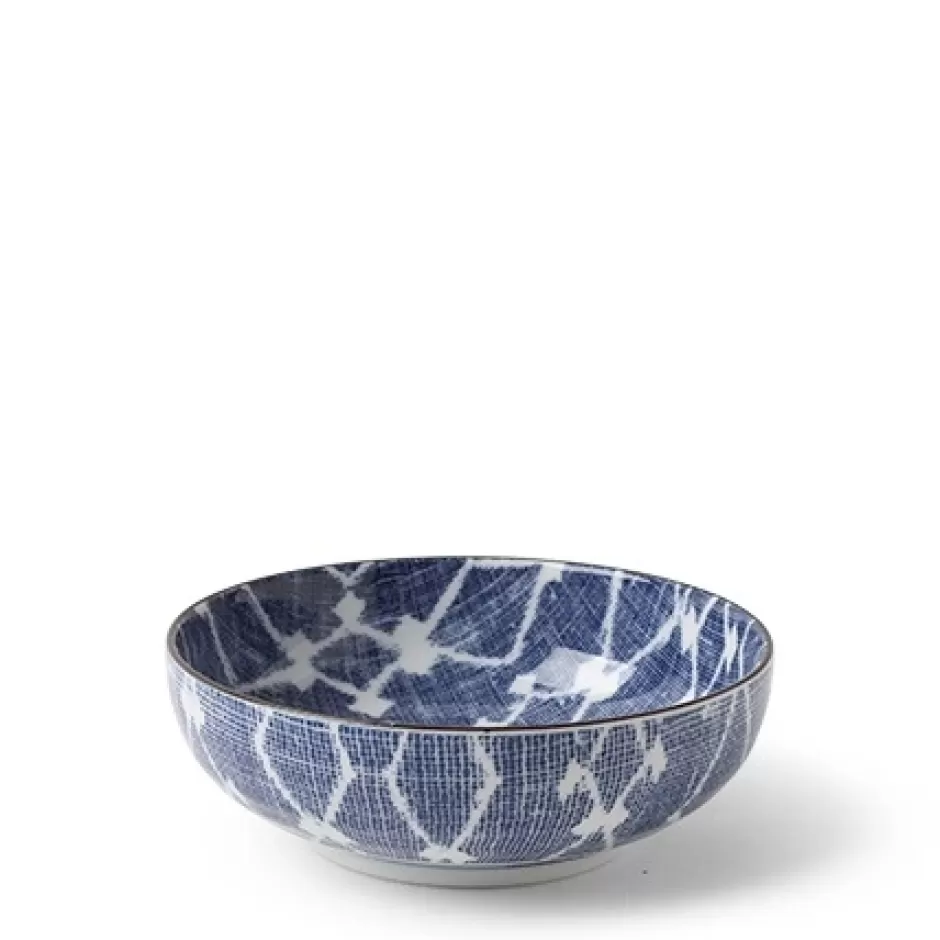 Shallow Bowls^MIYA Company Aizome Hishi 5" Shallow Bowl