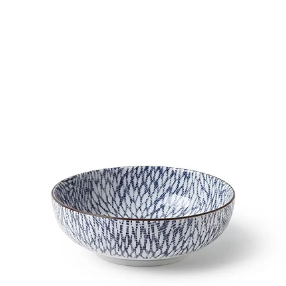 Shallow Bowls^MIYA Company Aizome Mums 5" Shallow Bowl