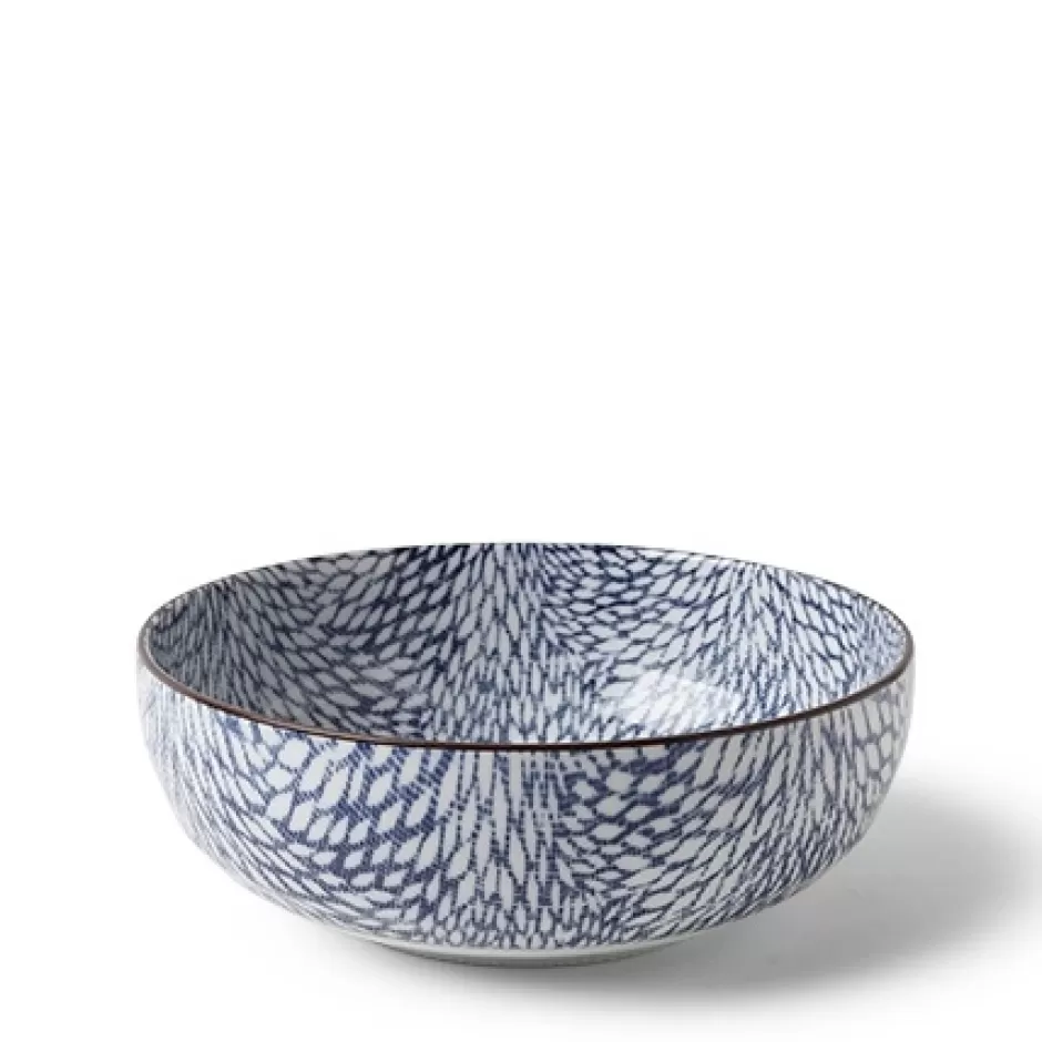 Shallow Bowls^MIYA Company Aizome Mums 7" Bowl