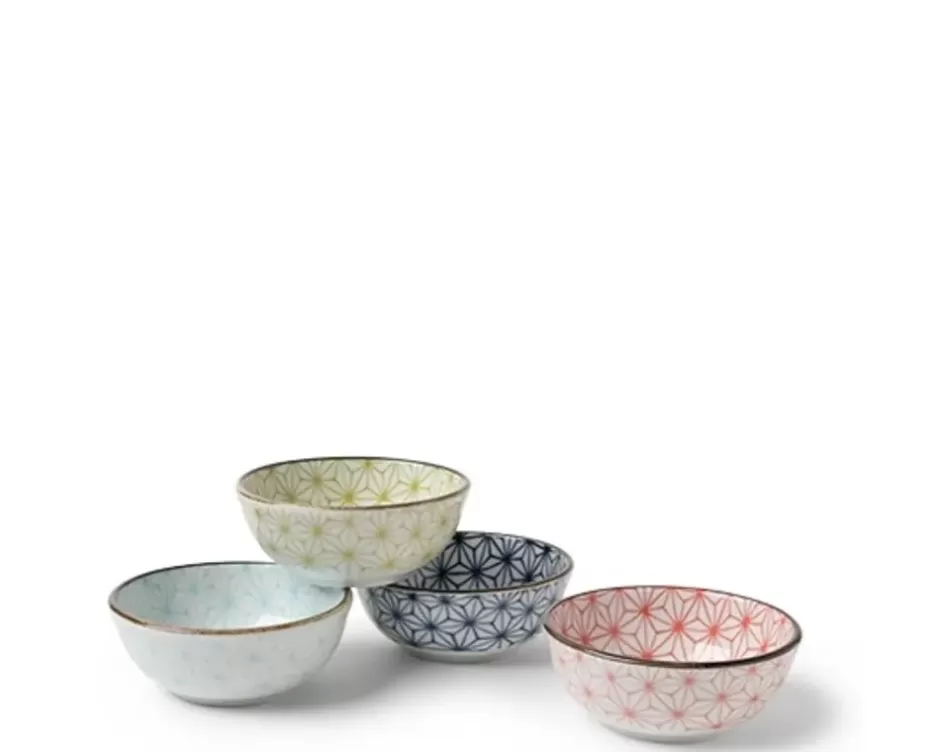 Sauce Dishes^MIYA Company Asanoha 3 Oz. Sauce Bowl Set