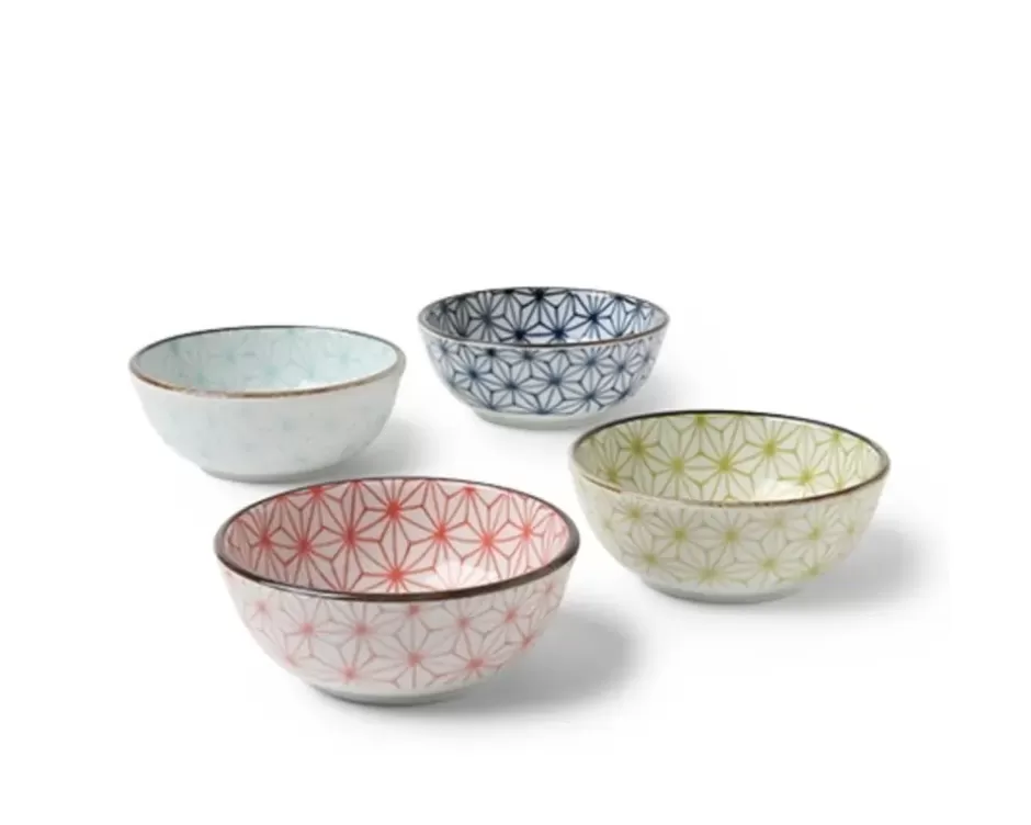 Sauce Dishes^MIYA Company Asanoha 3 Oz. Sauce Bowl Set