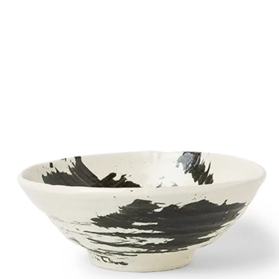 Large Bowls^MIYA Company Black Brush Stroke 8" Bowl