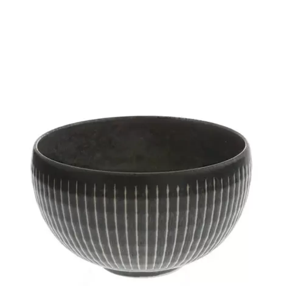 Medium Bowls^MIYA Company Black Cosmos Horsetails Bowl 5-3/8"