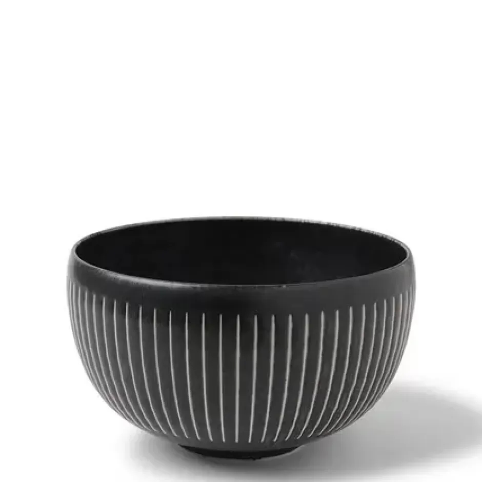 Medium Bowls^MIYA Company Black Cosmos Horsetails Bowl 6-1/4"