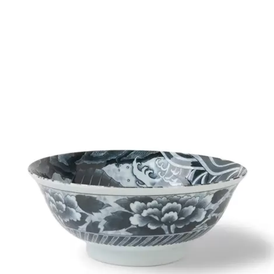 Bowls^MIYA Company Black Ko-Imari Carp Bowl 8-1/4"