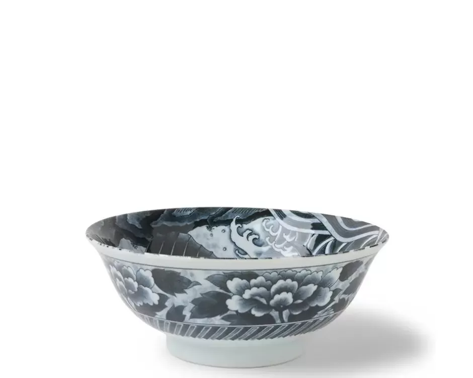 Bowls^MIYA Company Black Ko-Imari Carp Bowl 8-1/4"