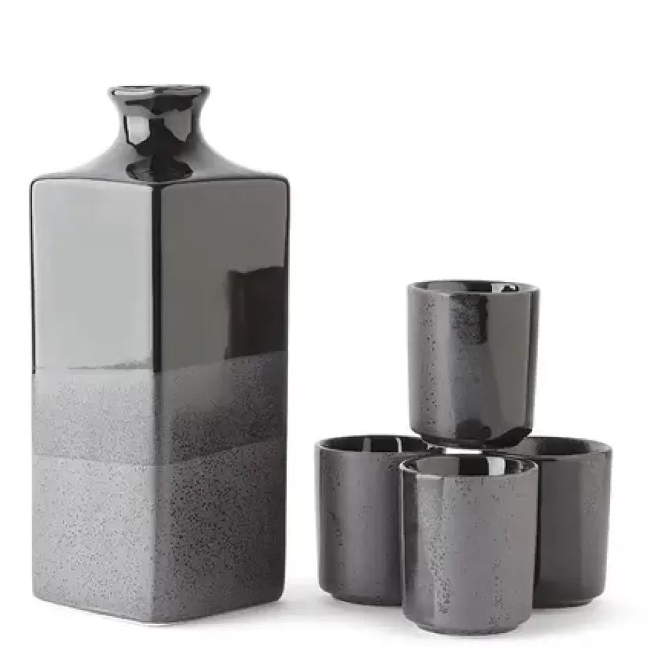 Sake Sets^MIYA Company Black Ombre Sake Set