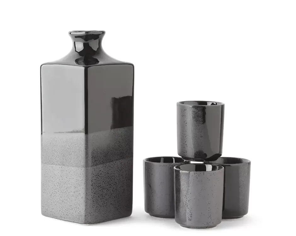 Sake Sets^MIYA Company Black Ombre Sake Set