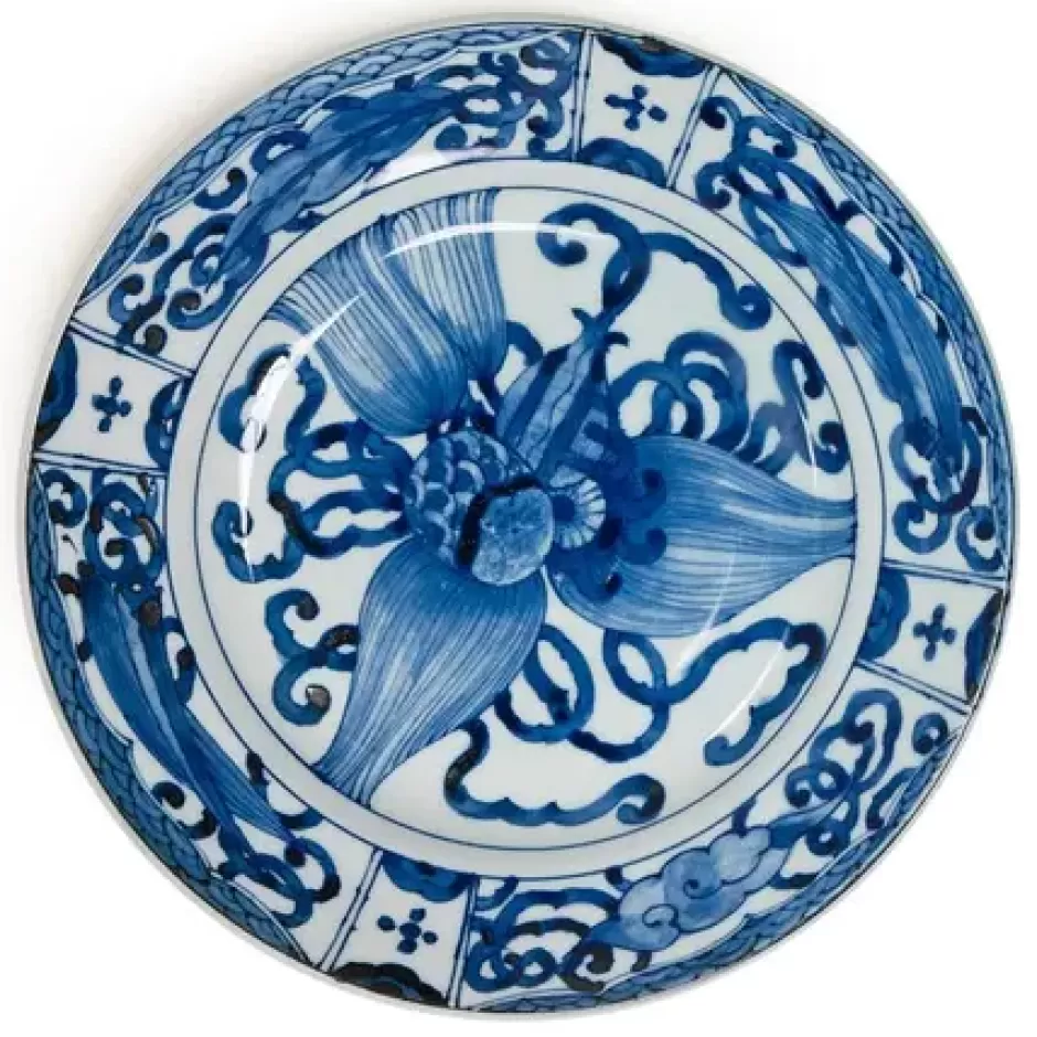 Large Plates^MIYA Company Blue & White 9.25" Plate - Takara Zukushi