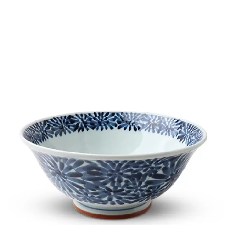 Ramen Bowls^MIYA Company Blue & White Floral 7.75" Noodle Bowl