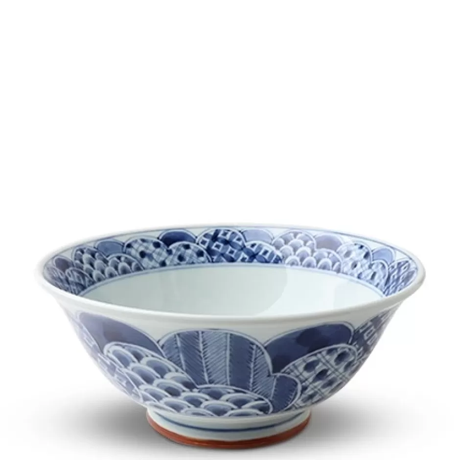 Ramen Bowls^MIYA Company Blue & White Patterns 7.5" Noodle Bowl