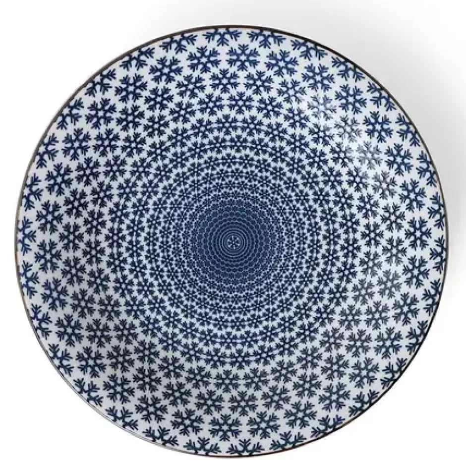 Large Plates^MIYA Company Blue & White Snow 11" Plate