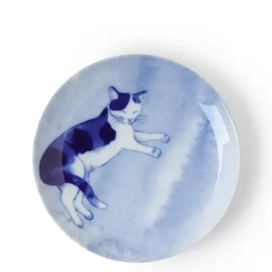 Plates^MIYA Company Blue Cat Relaxing Plate