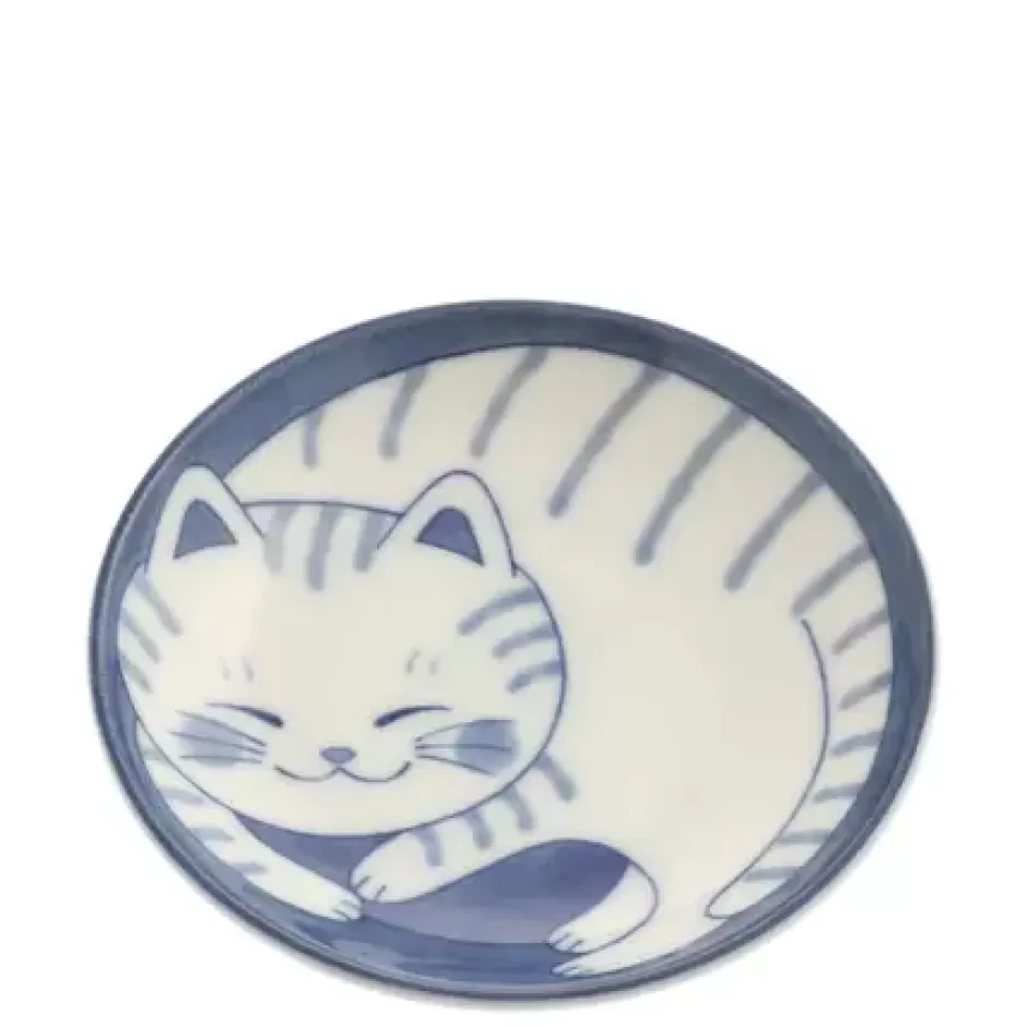 Plates^MIYA Company Blue Cats 3.75" Sauce Dish