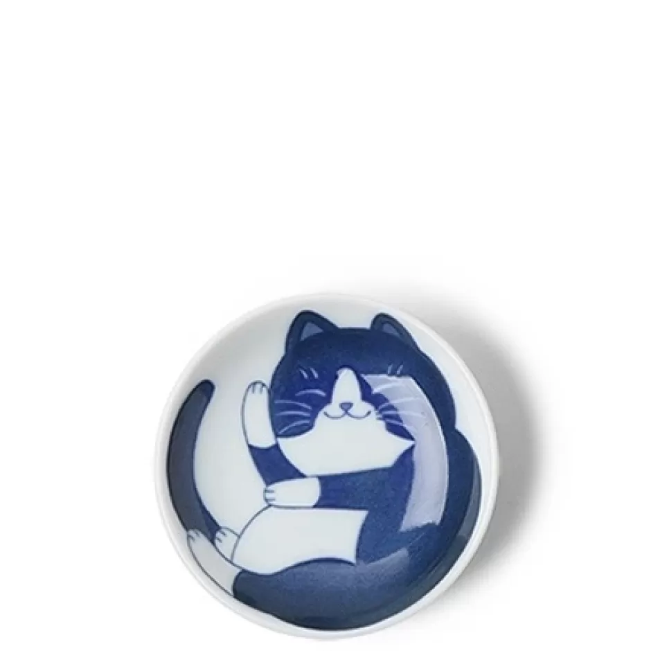 Cats^MIYA Company Blue Cats 3.75" Sauce Dish