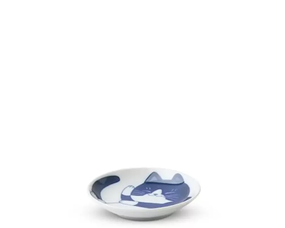 Cats^MIYA Company Blue Cats 3.75" Sauce Dish