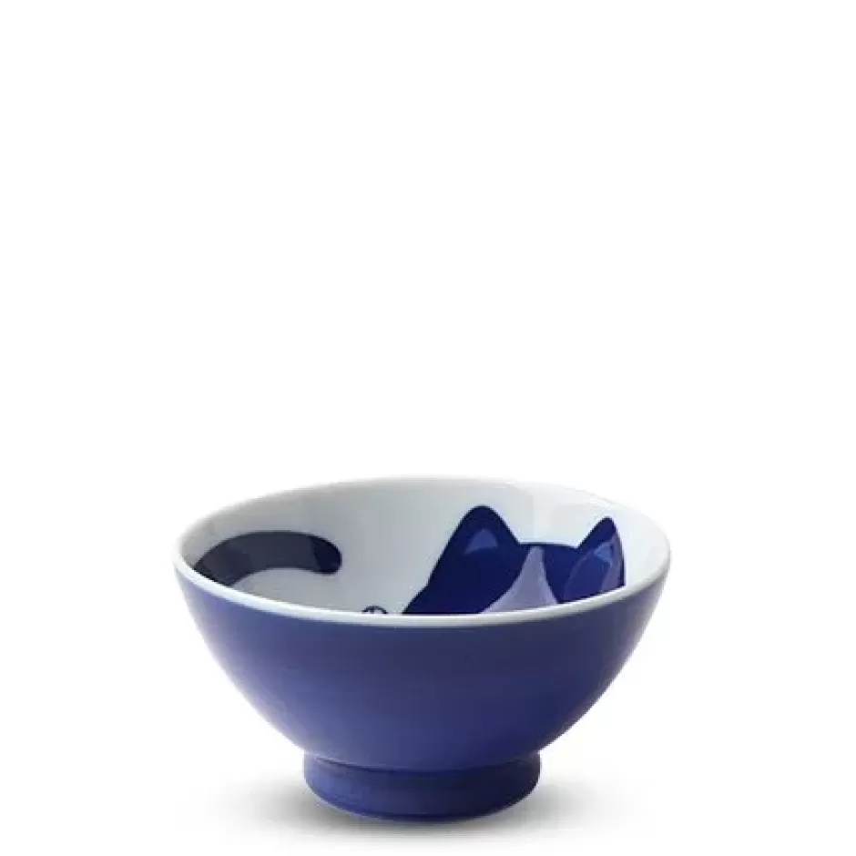 Bowls^MIYA Company Blue Cats 4.5" Rice Bowl