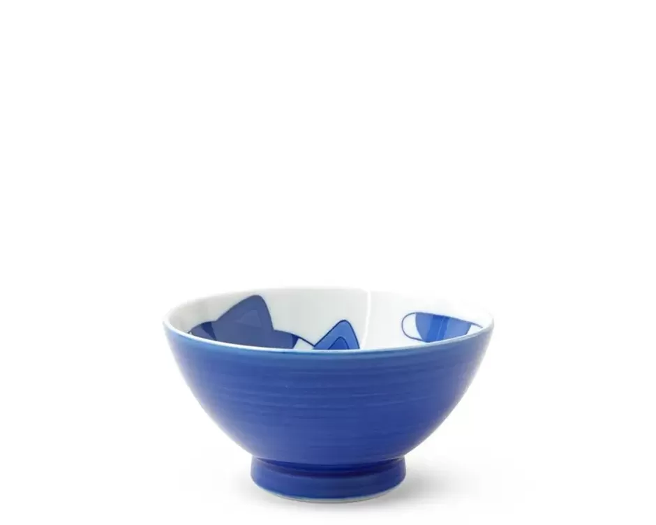 Bowls^MIYA Company Blue Cats 4.5" Rice Bowl