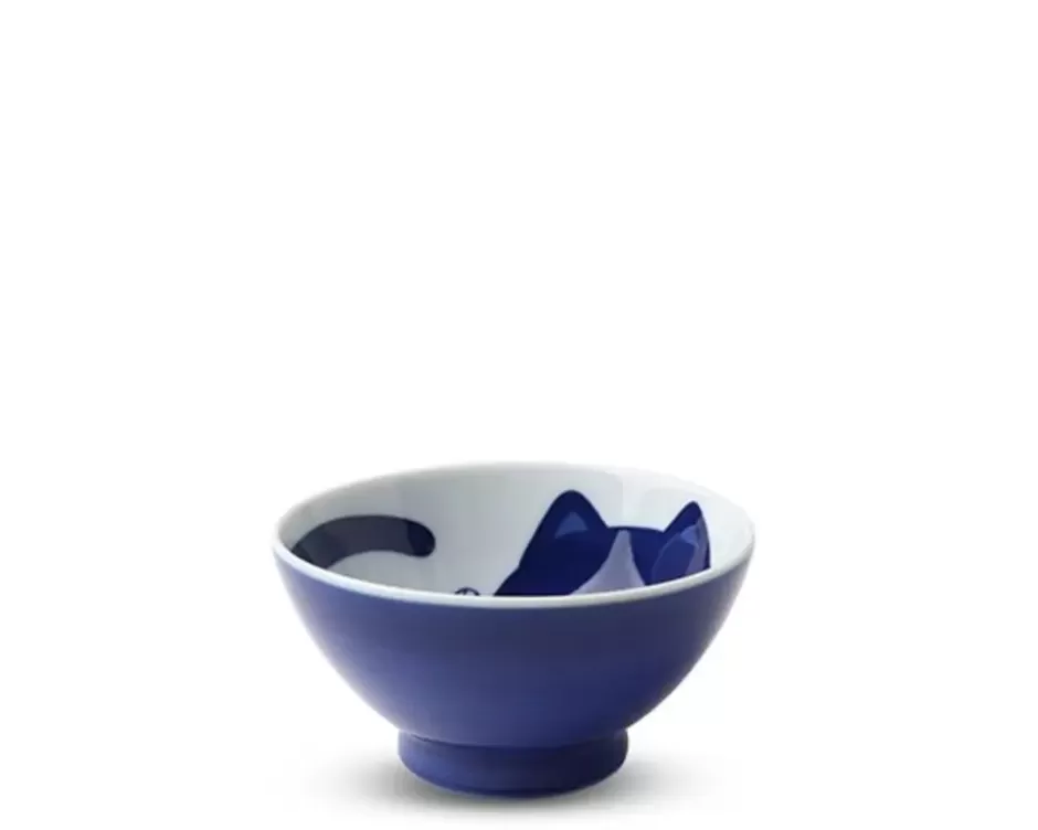 Bowls^MIYA Company Blue Cats 4.5" Rice Bowl