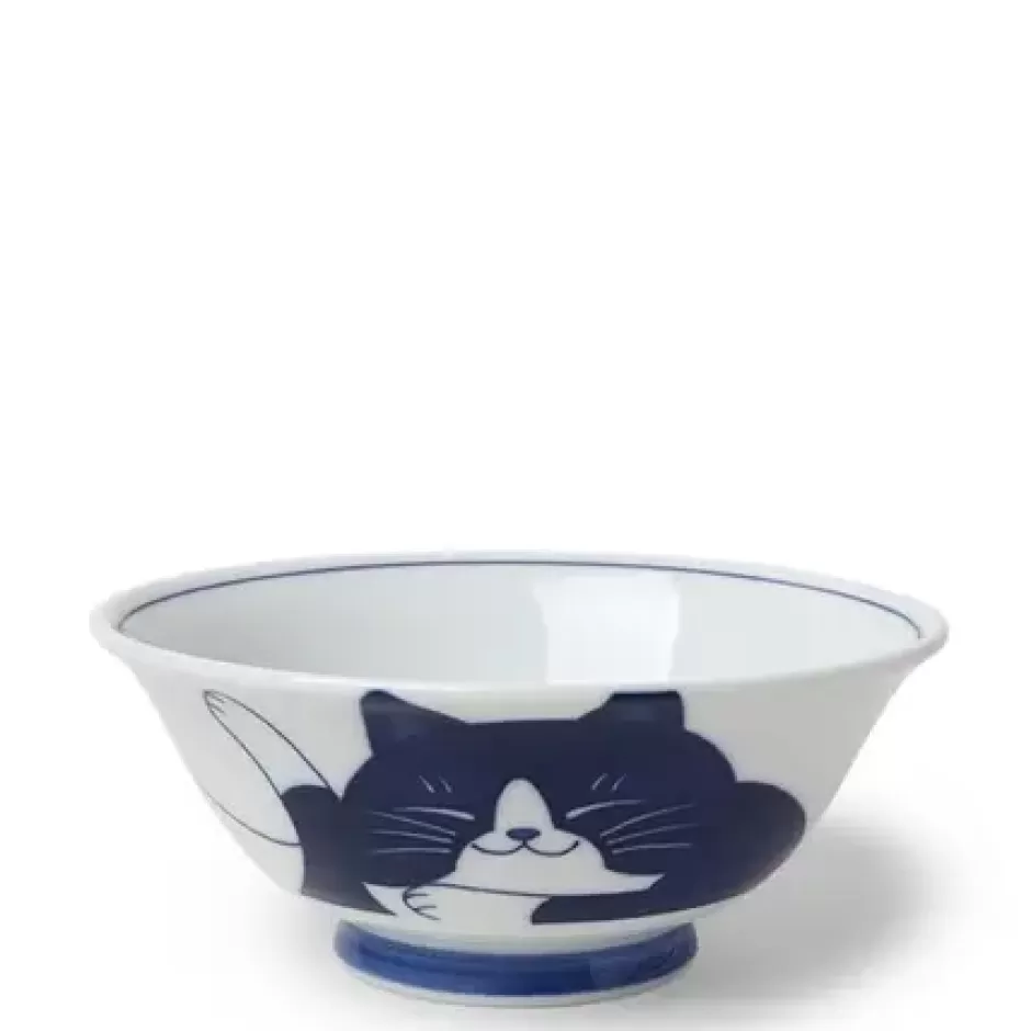 Bowls^MIYA Company Blue Cats 7.5" Bowl