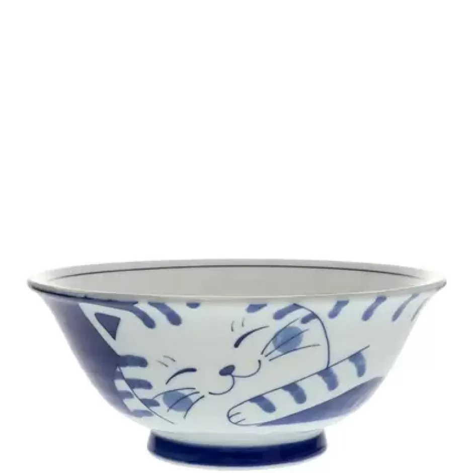 Bowls^MIYA Company Blue Cats 7.5" Bowl