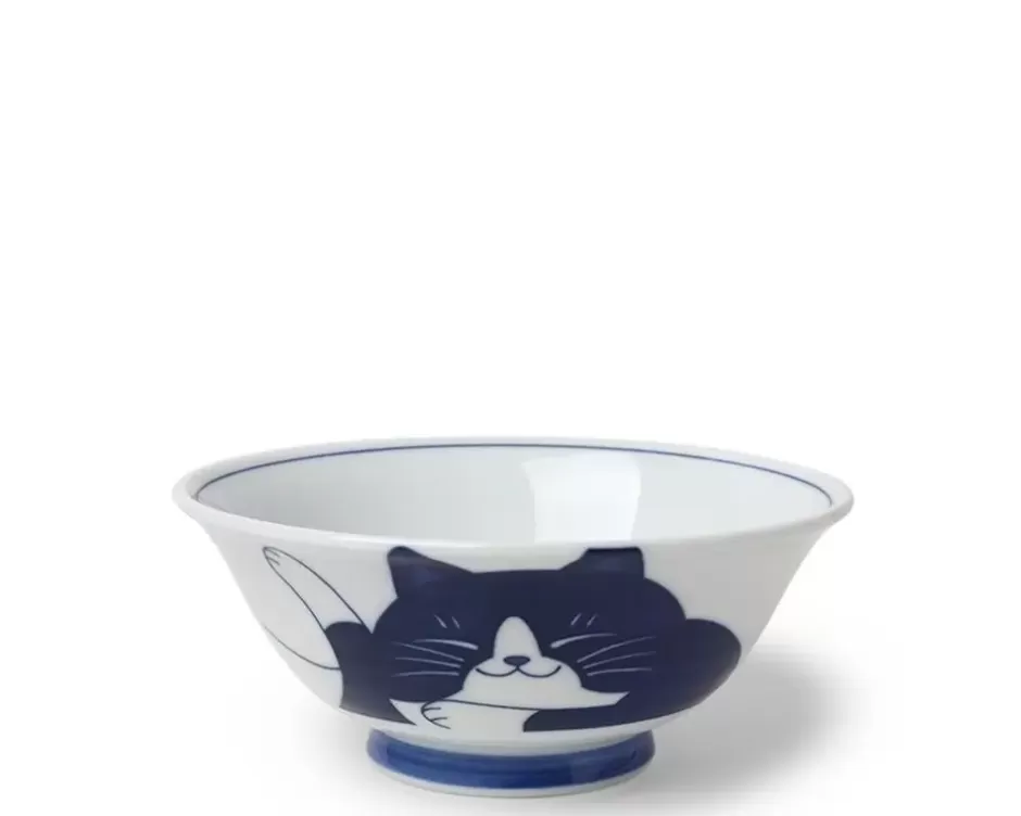 Bowls^MIYA Company Blue Cats 7.5" Bowl