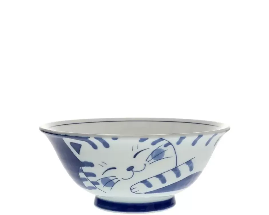 Bowls^MIYA Company Blue Cats 7.5" Bowl