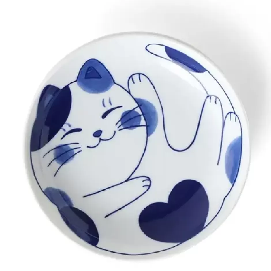 Bowls^MIYA Company Blue Cats 7.75" Bowl