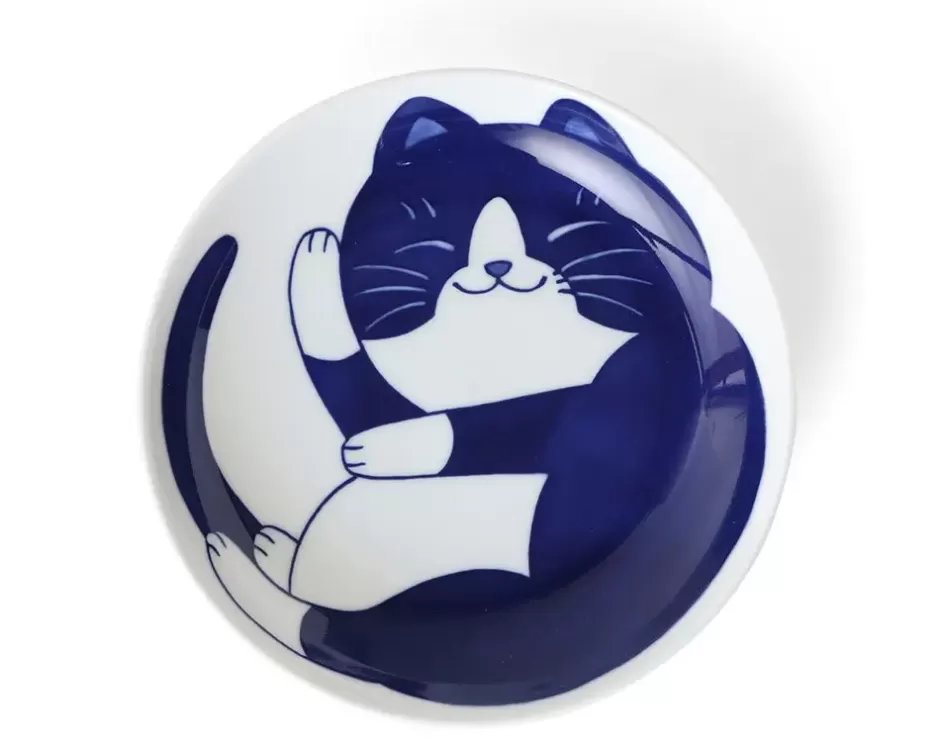 Bowls^MIYA Company Blue Cats 7.75" Bowl