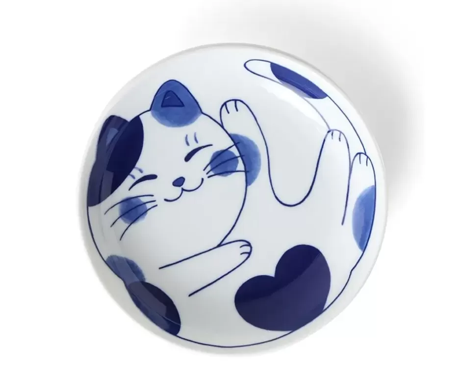 Bowls^MIYA Company Blue Cats 7.75" Bowl