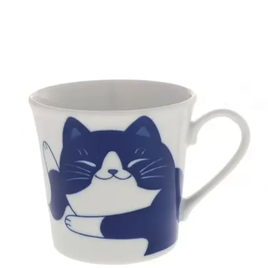 Cups/Mugs^MIYA Company Blue Cats 8 Oz. Mug