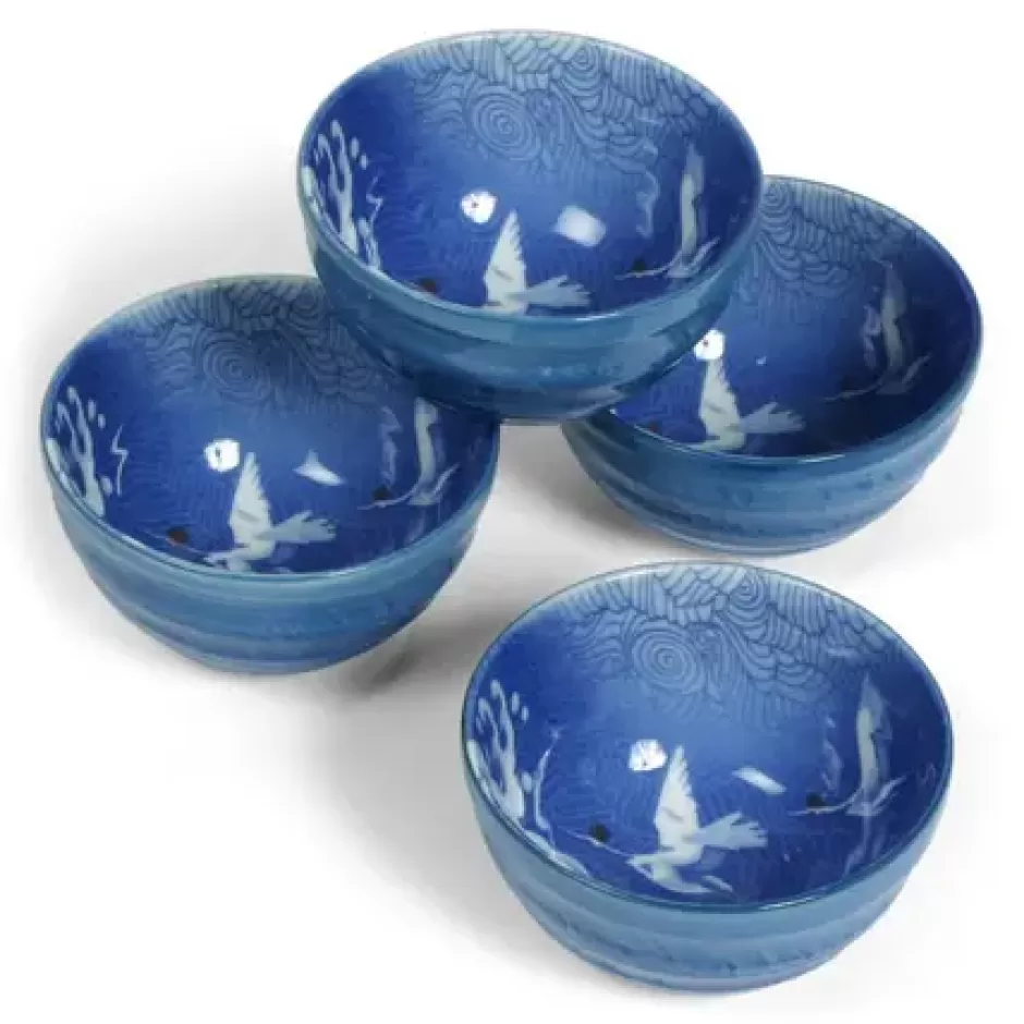 Bowl Sets^MIYA Company Blue Cranes 5.25" Bowl Set