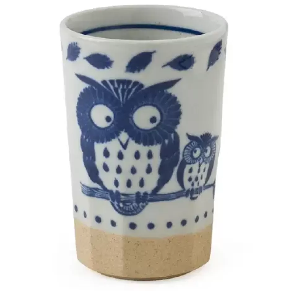 Cups/Mugs^MIYA Company Blue Cup Owl 9 Oz