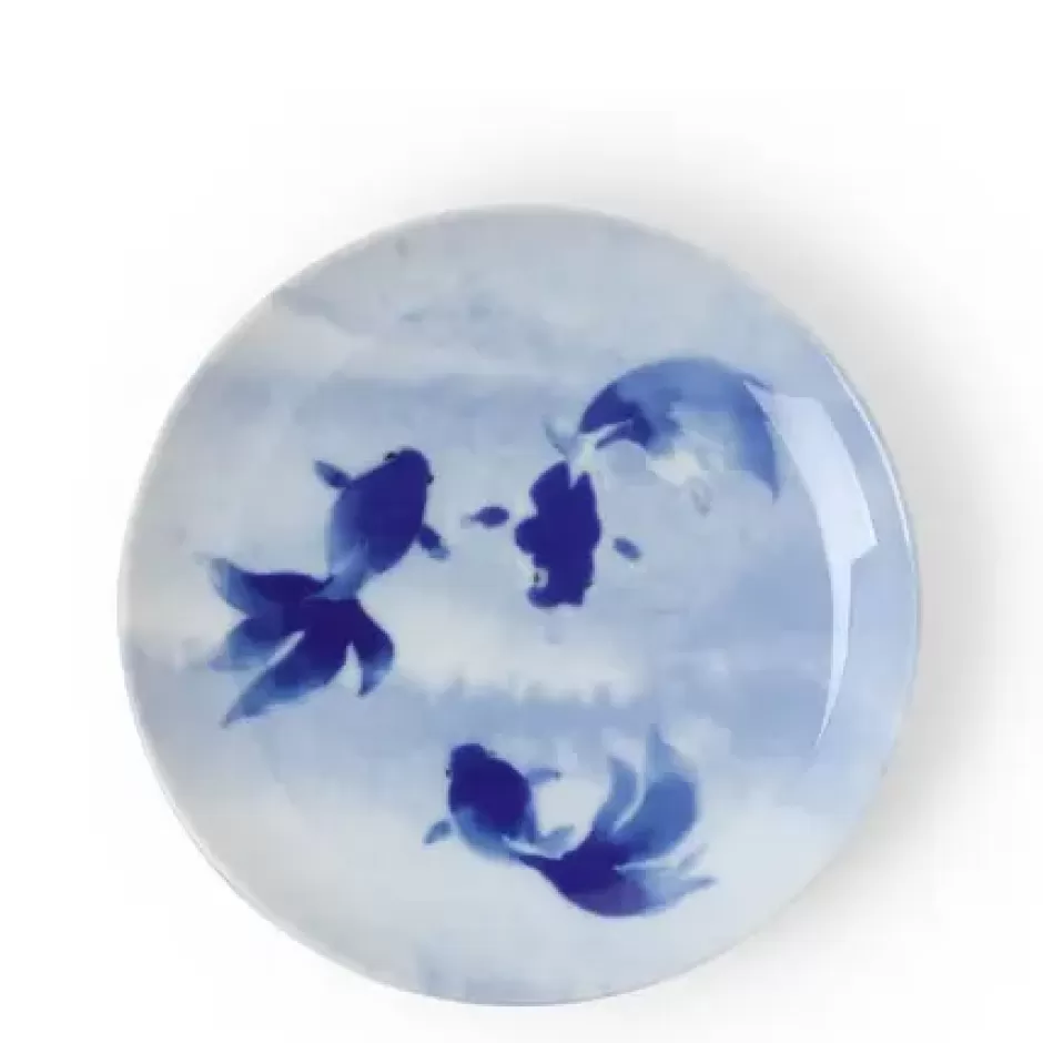 Plates^MIYA Company Blue Fish Swimming Plate