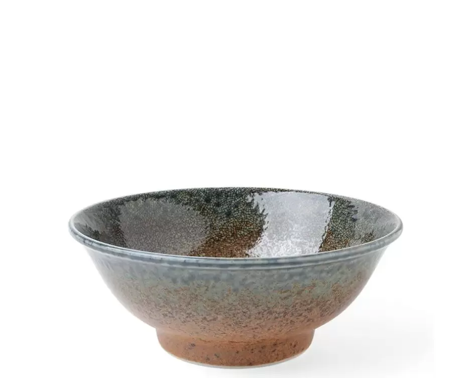 Ramen Bowls^MIYA Company Blue Sand Crackle Bowl 8-1/2"