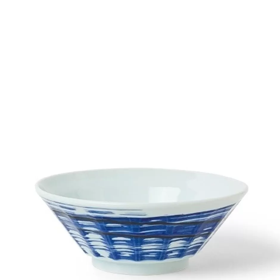 Ramen Bowls^MIYA Company Blue Strokes 7.75" Ramen Bowl