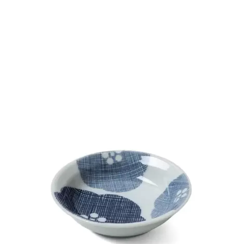 Sauce Dishes^MIYA Company Blue Textile Petals Sauce Dish