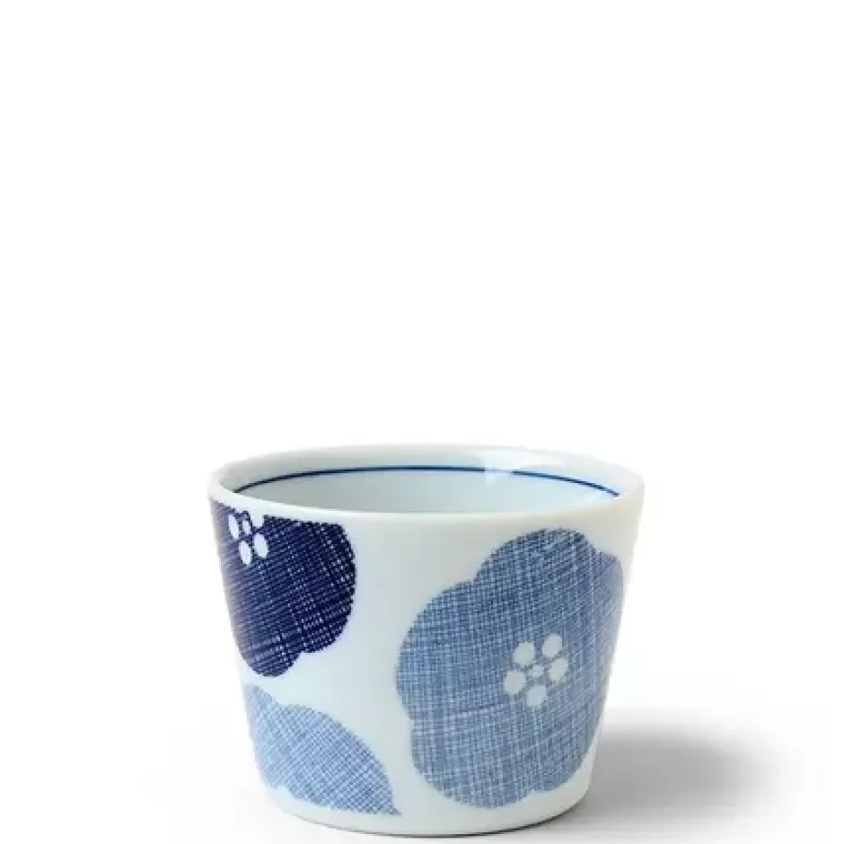 Sauce Dishes^MIYA Company Blue Textile Petals Soba Cup