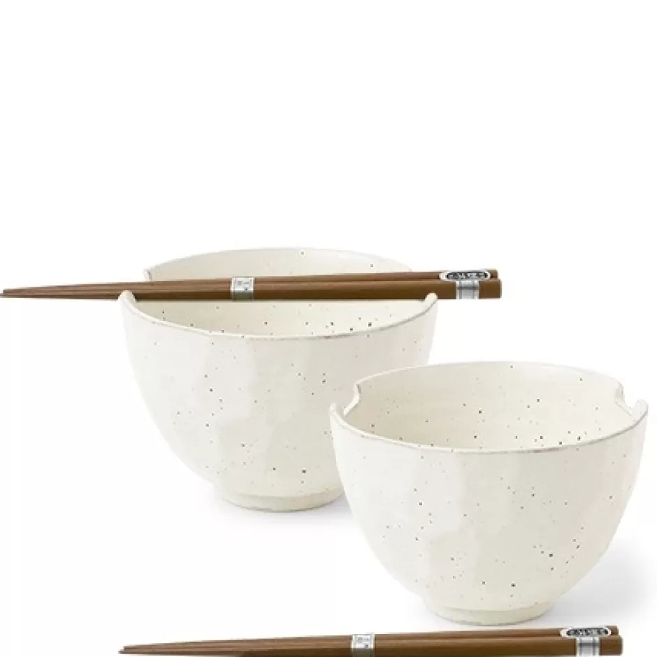 Bowl Sets^MIYA Company Boulder White Bowl Set/2