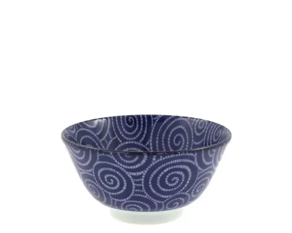 Blue & White 6" Bowls^MIYA Company Bowl Cobalt Cloud Swirls 5.75"