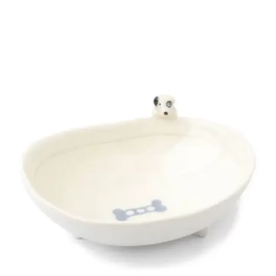 Bowls^MIYA Company Bowl Footed With Dog & Bone Design