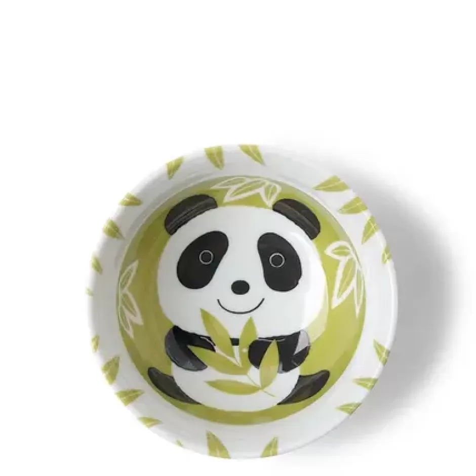 Pandas^MIYA Company Bowl Green Bamboo + Panda 5"