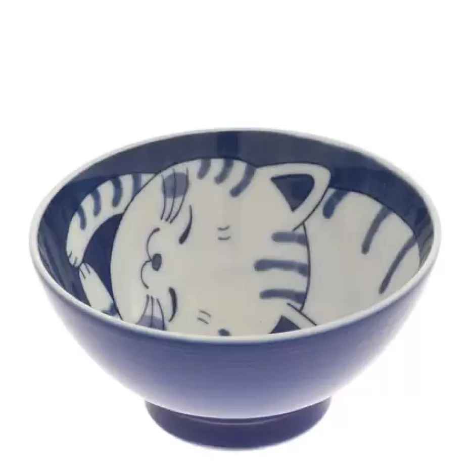 Bowls^MIYA Company Bowl Rice Cat Blue Tabby 4-5/8"