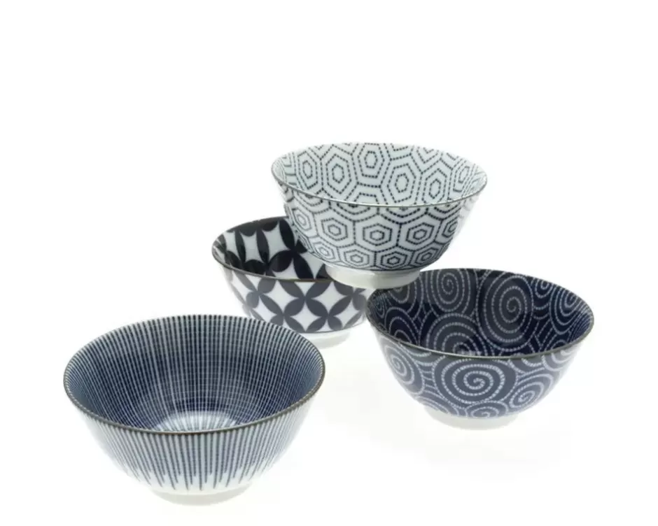 Bowl Sets^MIYA Company Bowl Set Modern Indigo 5-1/4"