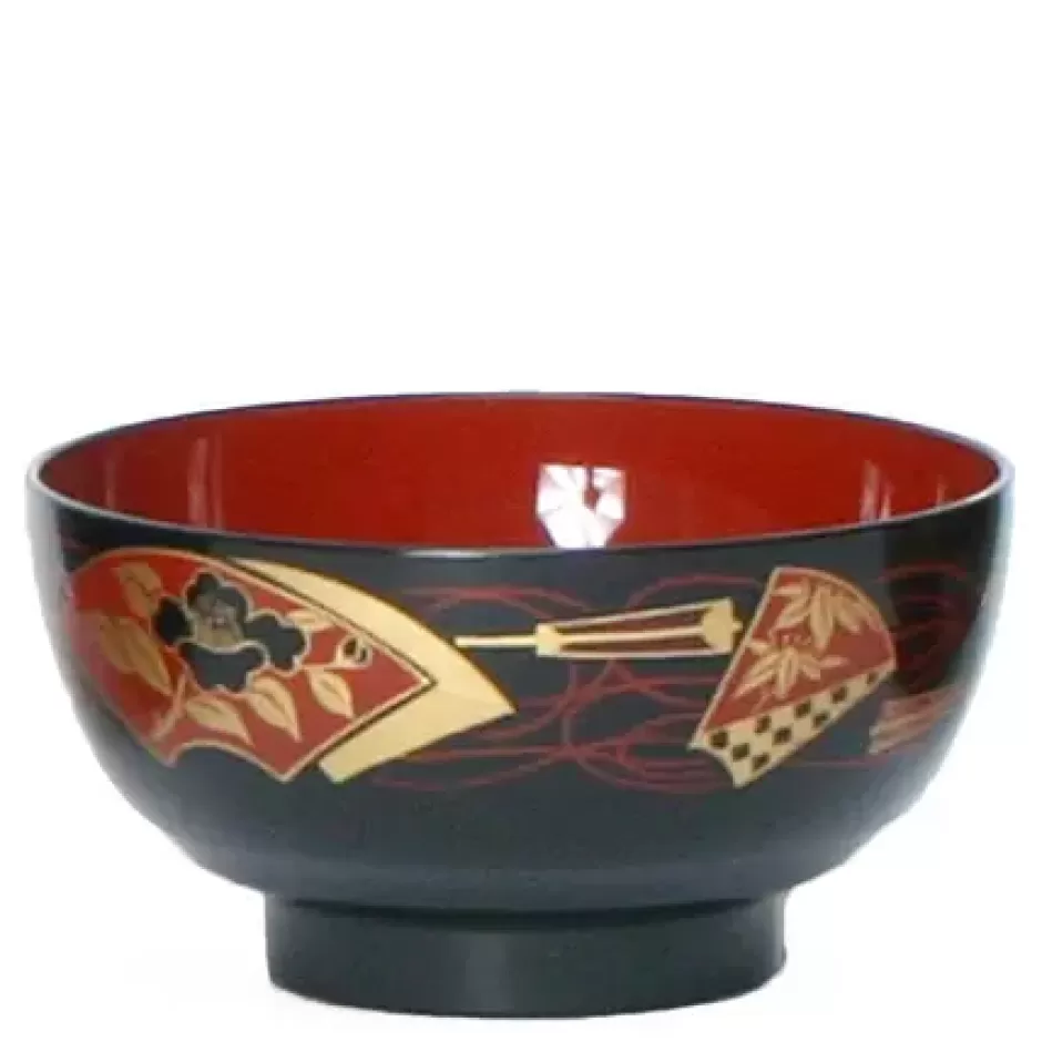 Specialty Service^MIYA Company Bowl Soup 4.5" Black Fans