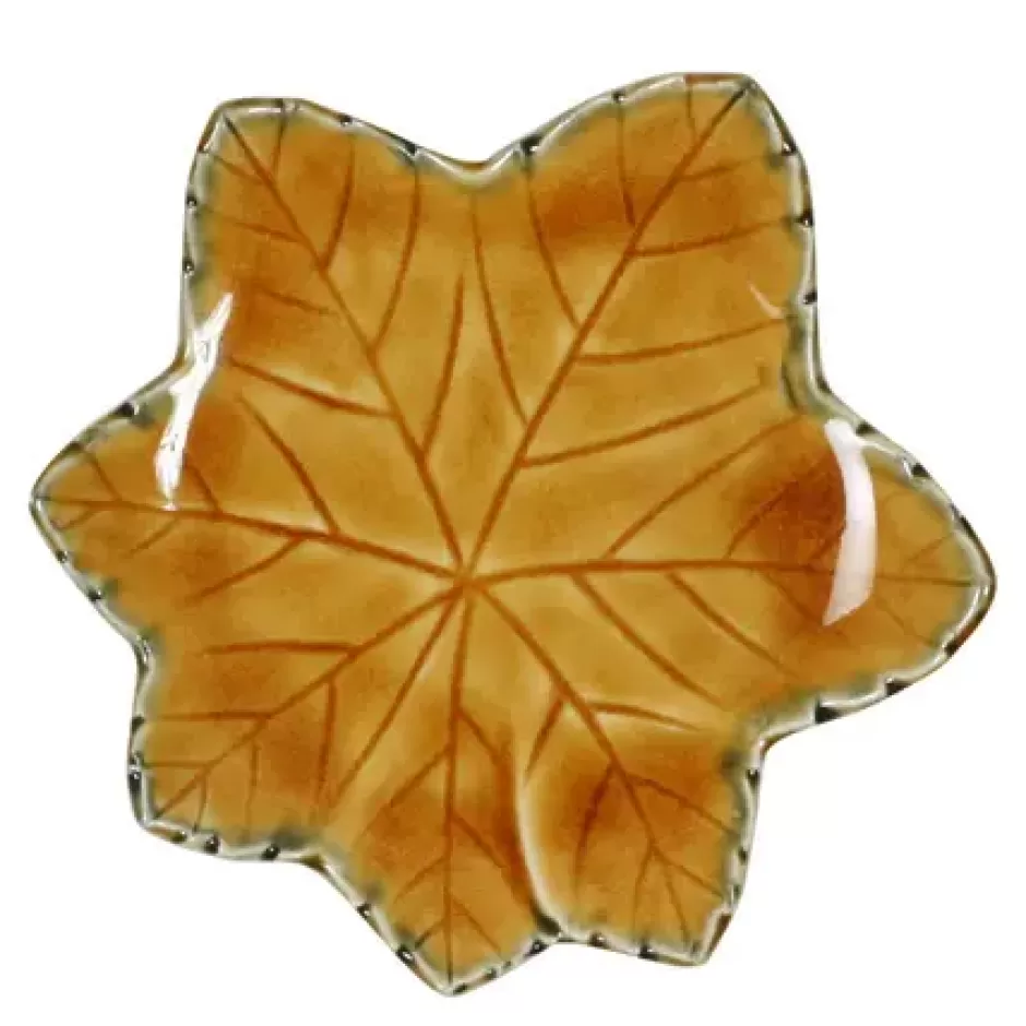 Small Plates^MIYA Company Brown Leaf 4.75" Plate