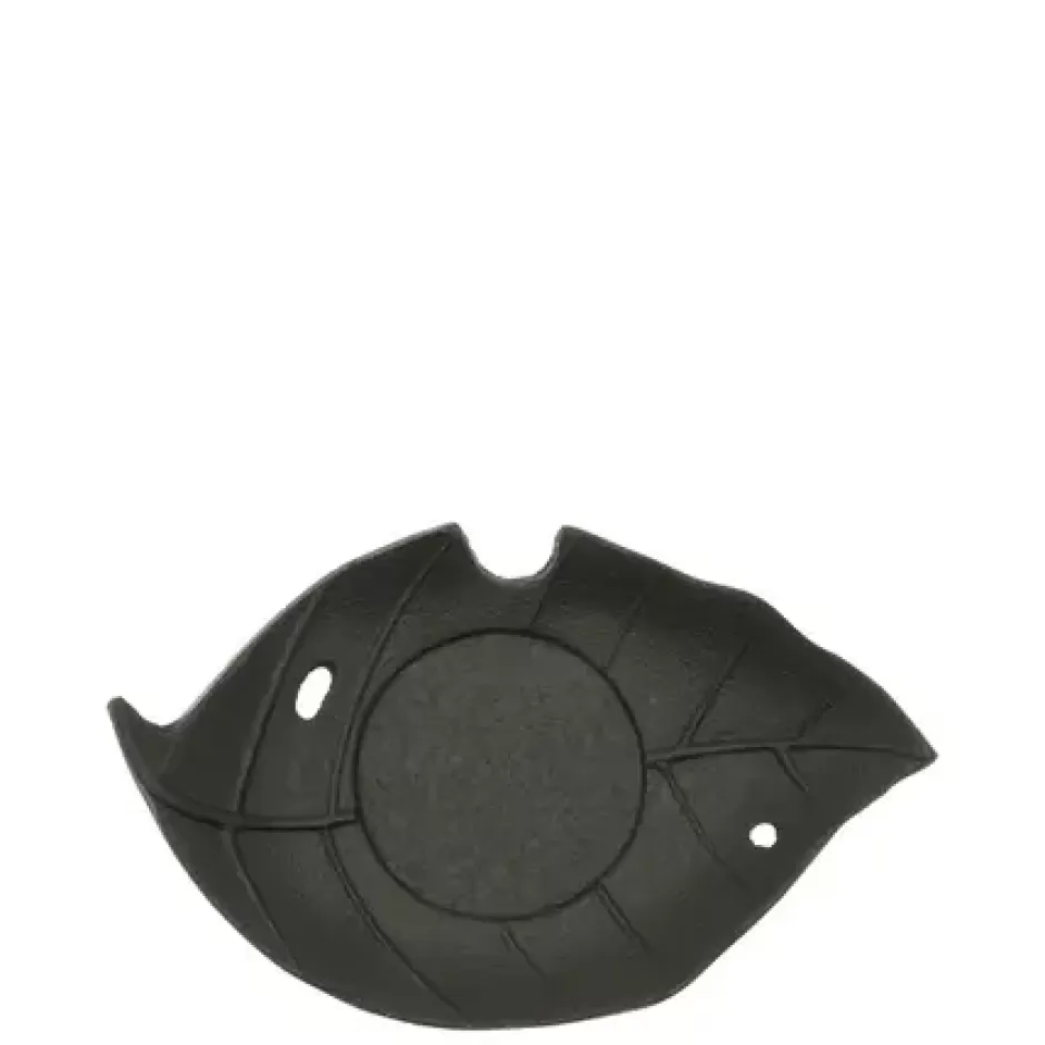 Teaware Accessories^MIYA Company Cast Iron Black Leaf Coaster