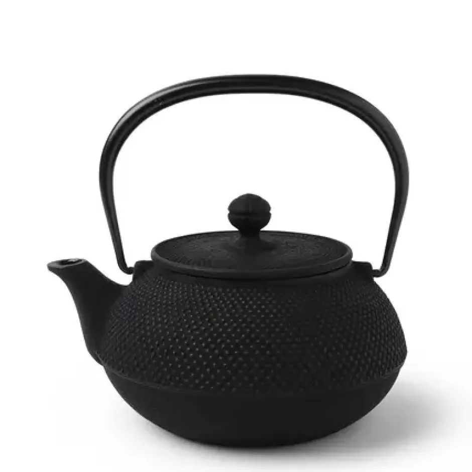 Teapots - Cast Iron^MIYA Company Cast Iron Teapot Black Hobnail 0.9L