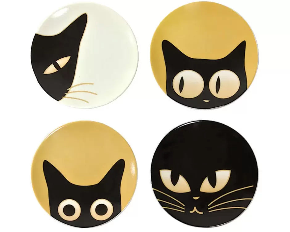 Plates^MIYA Company Cat Eyes 3.5" Mini Plate Set