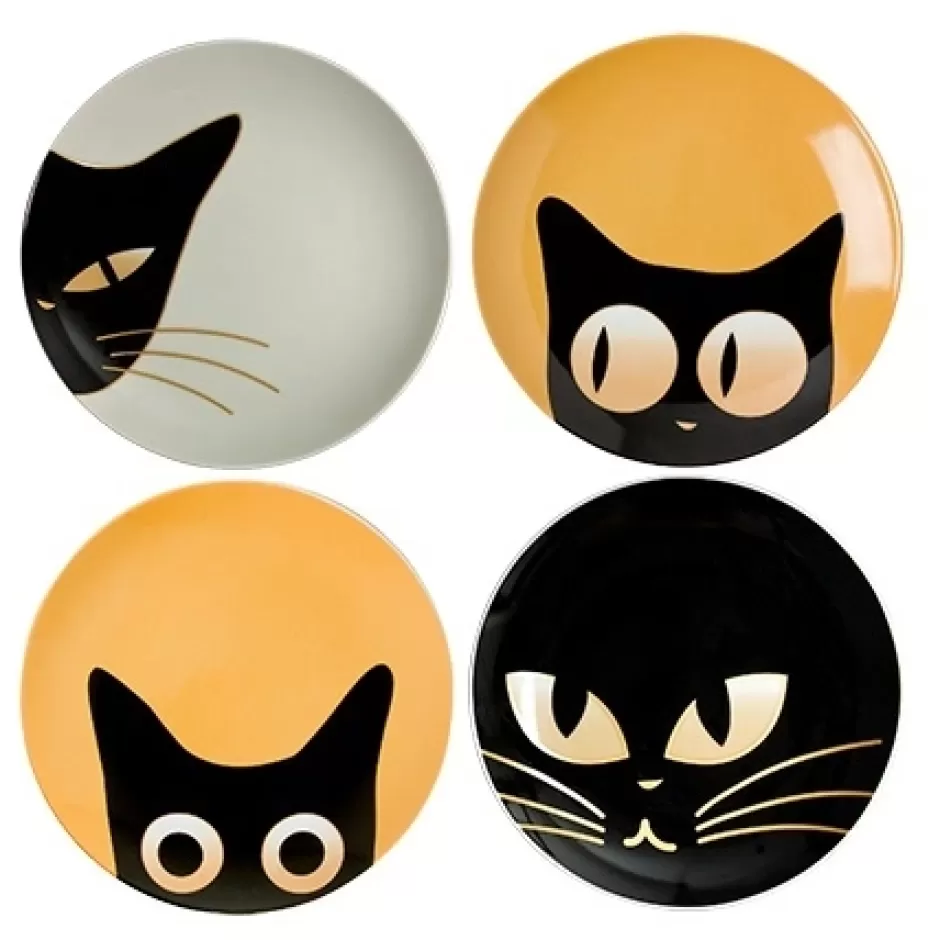 Plates^MIYA Company Cat Eyes 6.5" Dessert Plate Set